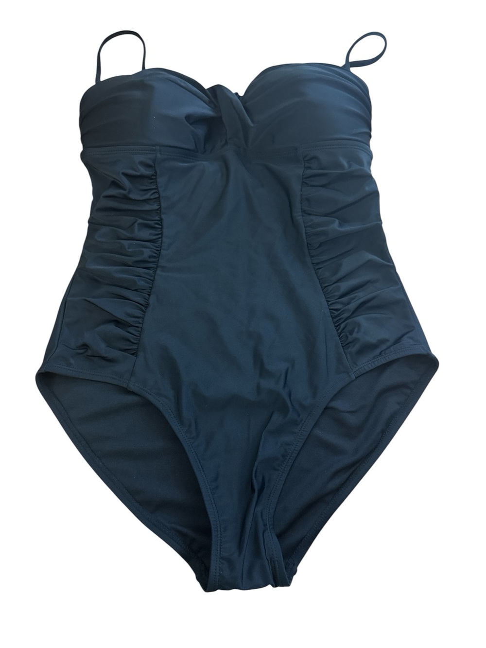 Old Navy Black One-Piece Swimsuit with Adjustable Straps size: L g